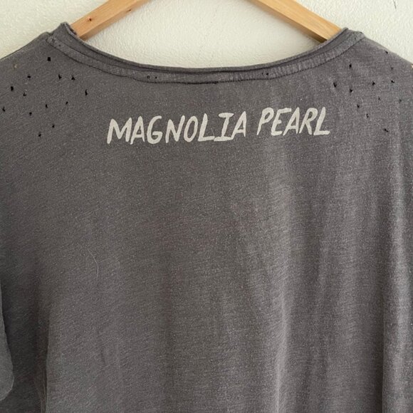 MAGNOLIA PEARL "Heal the Earth" Grey, Pink, & White Cotton Tee; NWOT! One Size - Picture 8 of 11